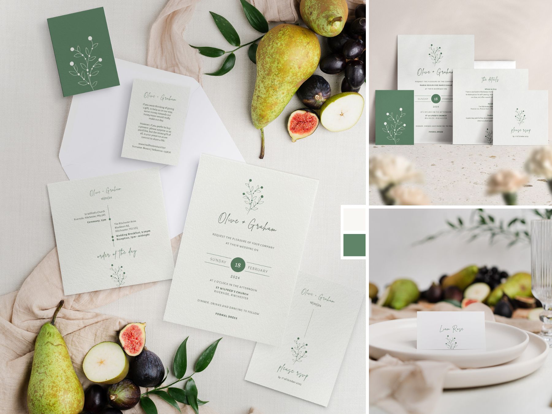 Berry Bloom in Spring Wedding Stationery Collection