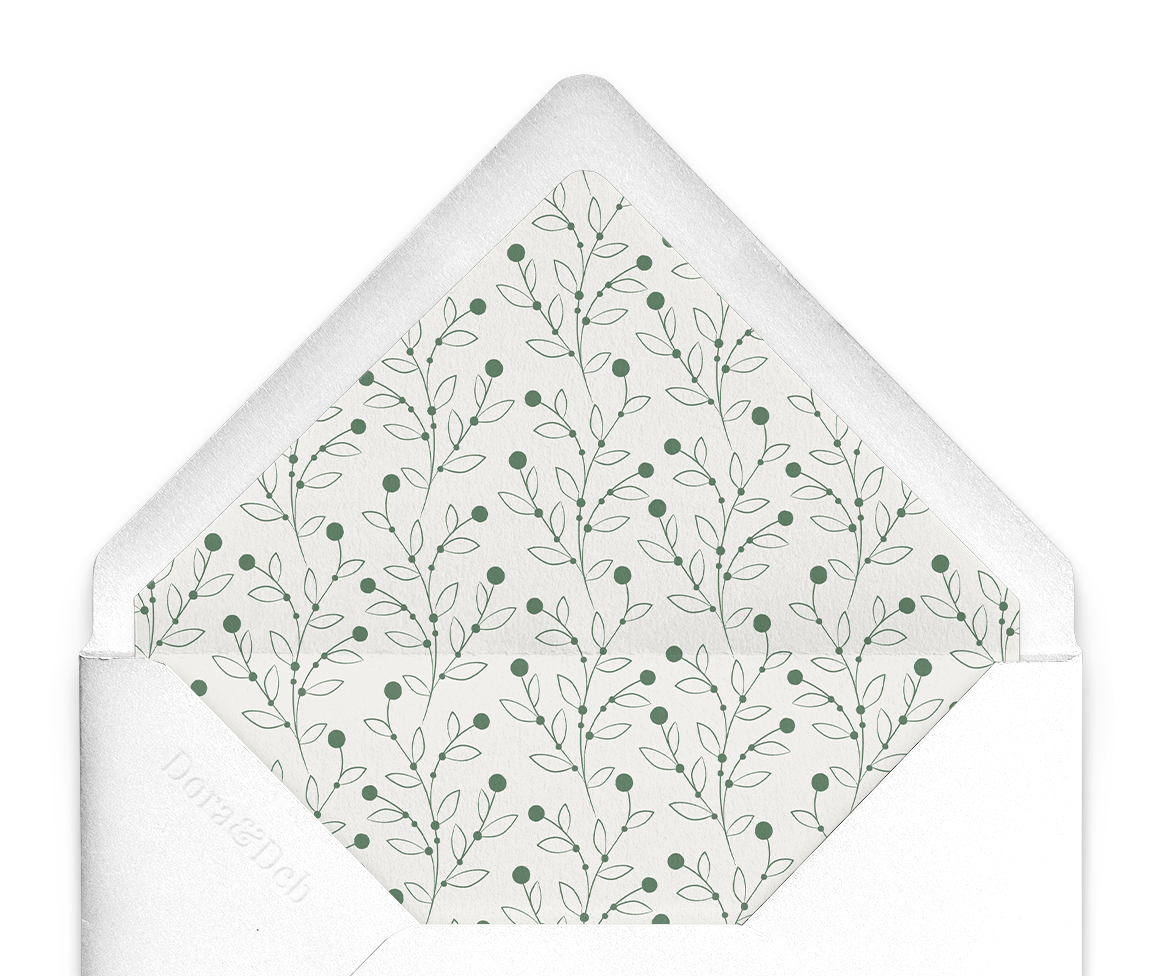 Berry Bloom Spring Envelope Liner