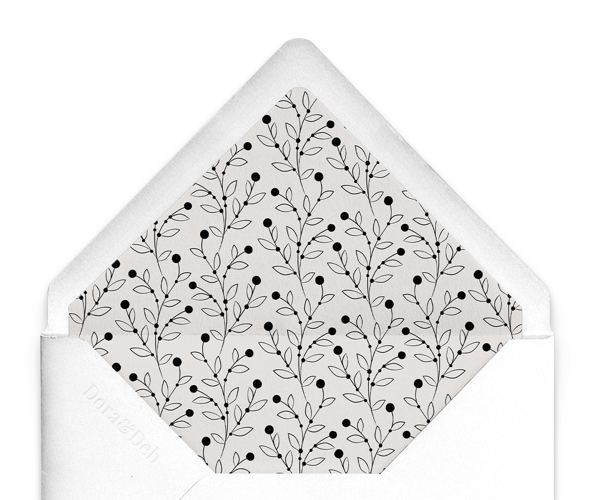 Berry Bloom Winter Envelope Liner in Wheat