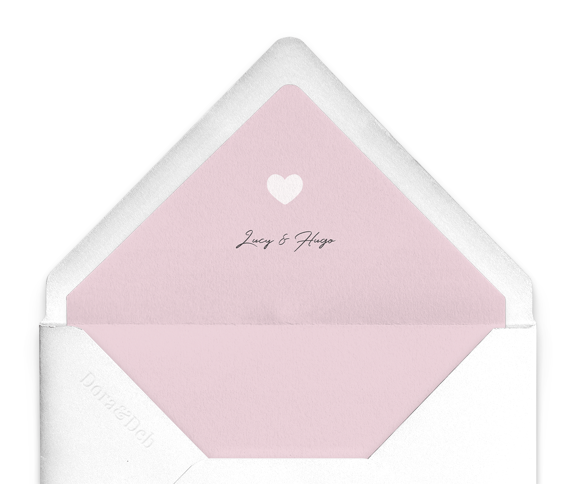 Modern Romance Pretty in Pink Envelope Liner in Pink