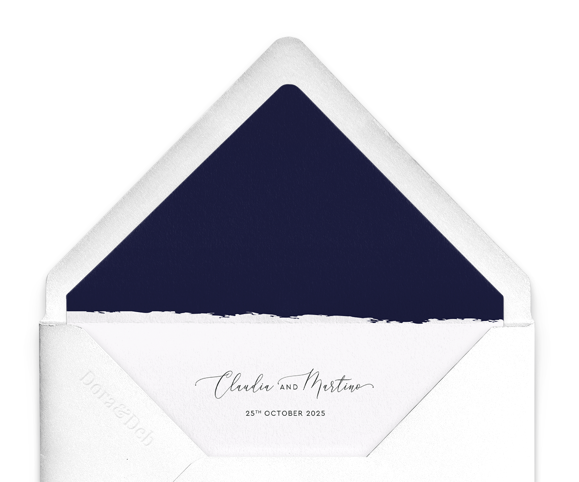 Simplicity Stripe Envelope Liner - Midnight Blue