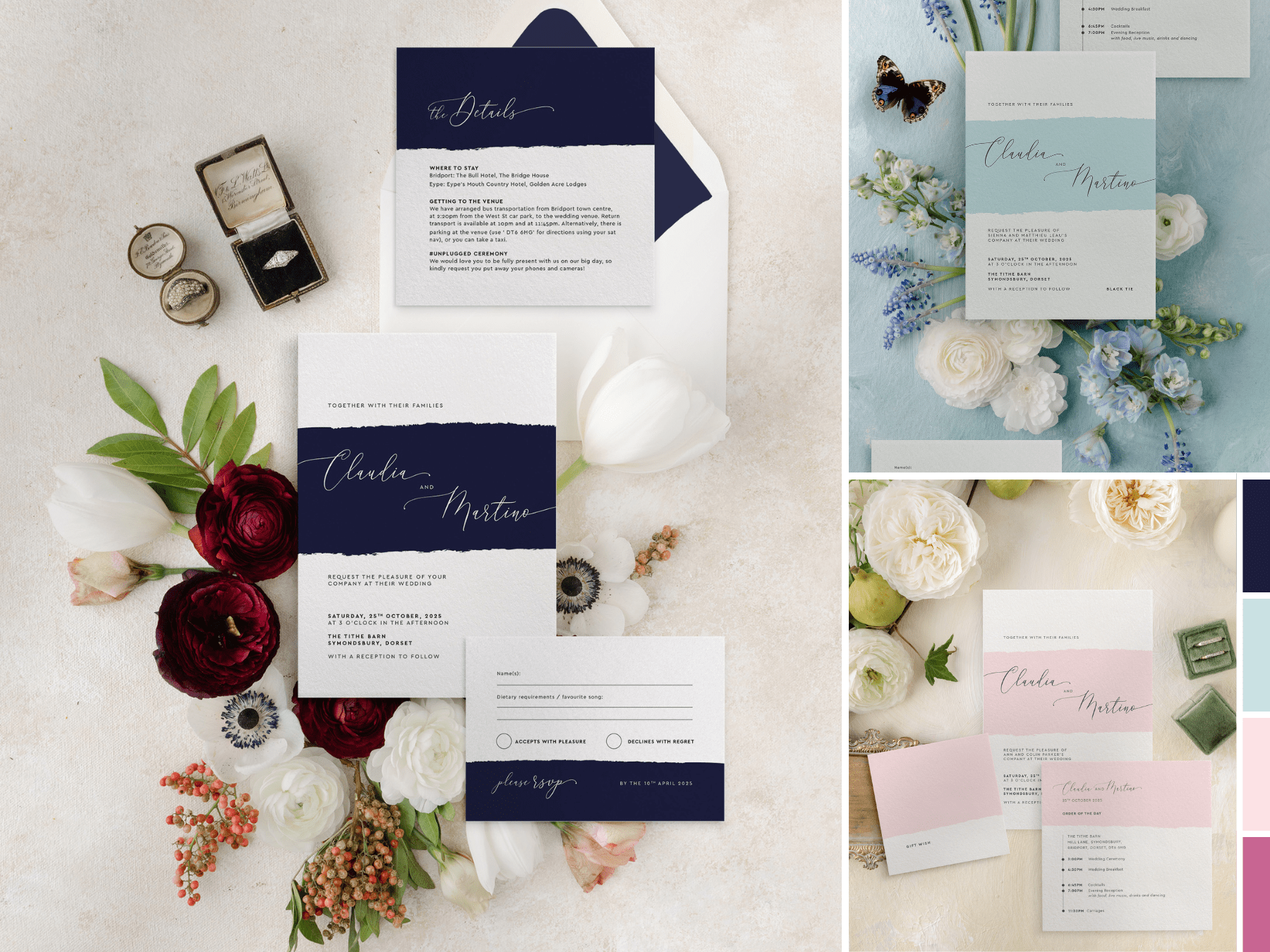 Simplicity Stripe Wedding Collection