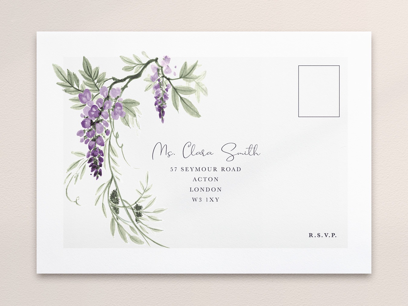 Wisteria Falls Envelope in Light