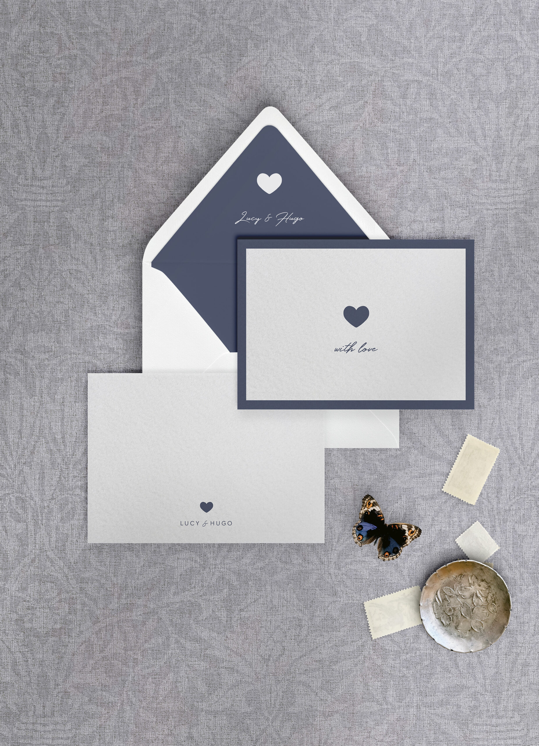 Modern Romance - Smart Blue - Thank You - Reverse 2